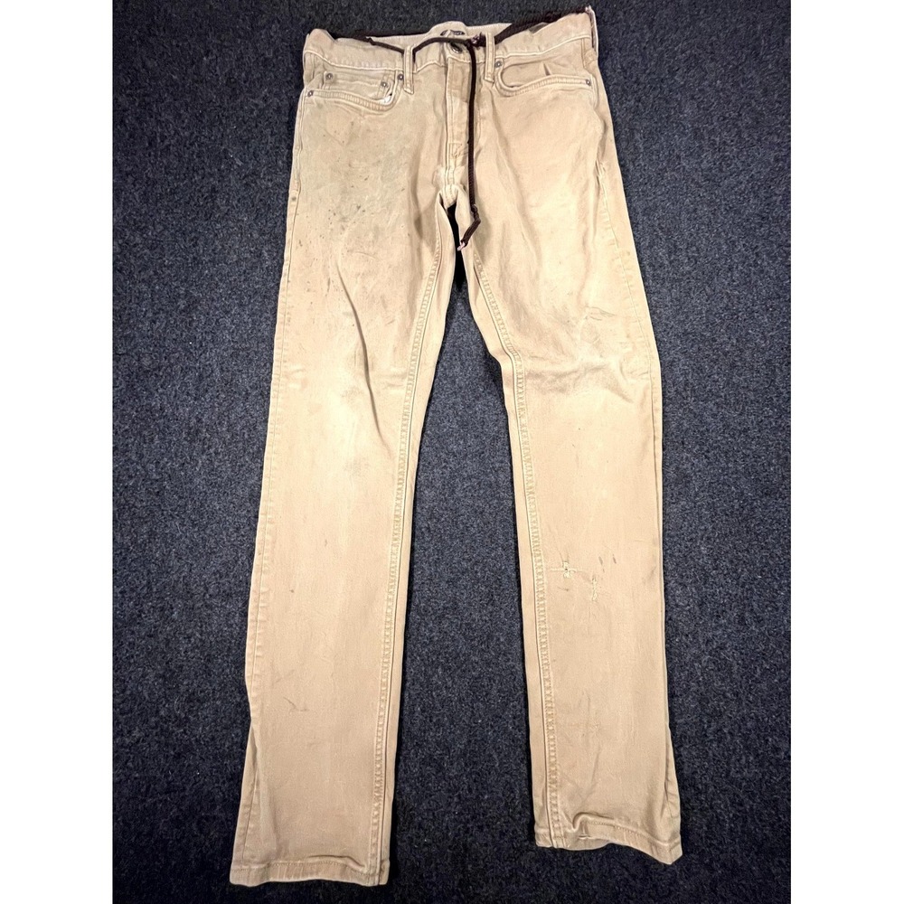 Old Navy Pants Mens 31x32 Khaki Built In Flex Cotton Stretch Skinny Leg Workwear